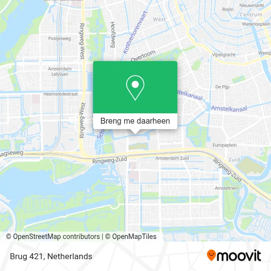 Brug 421 kaart