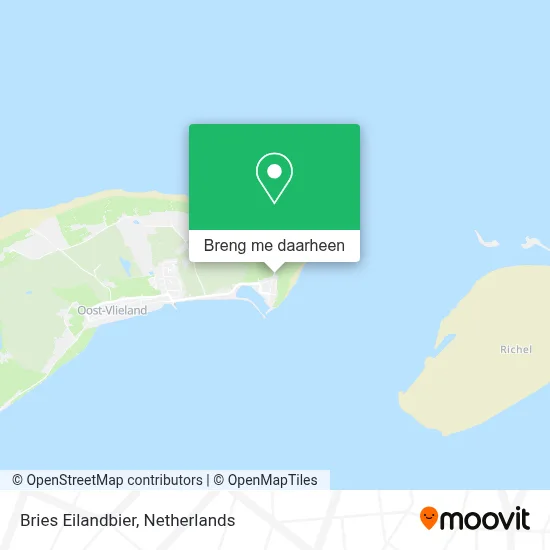 Bries Eilandbier kaart