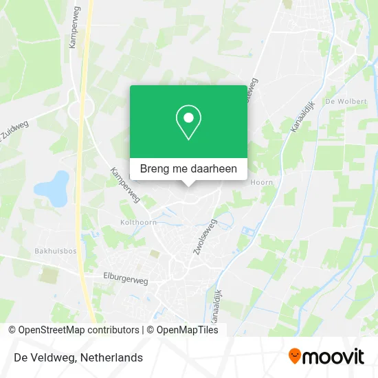 De Veldweg kaart