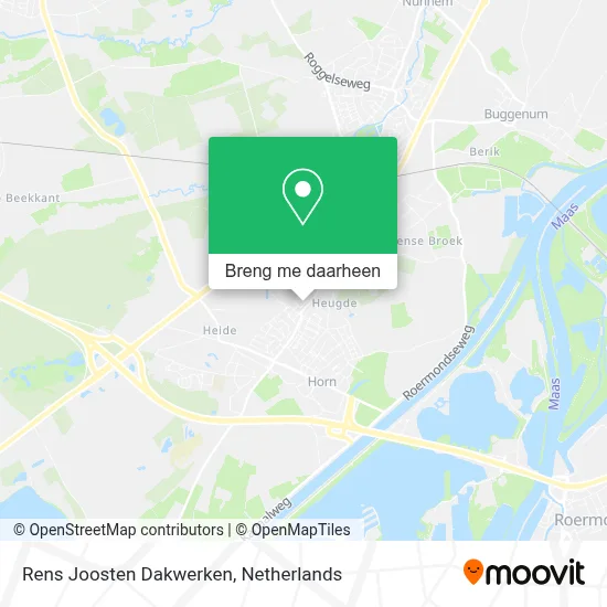 Rens Joosten Dakwerken kaart
