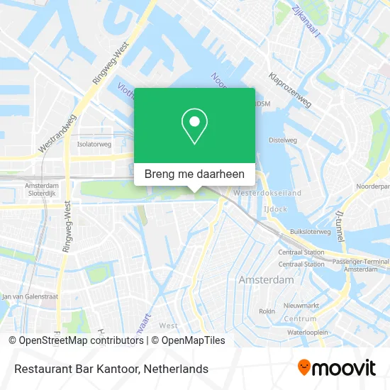 Restaurant Bar Kantoor kaart