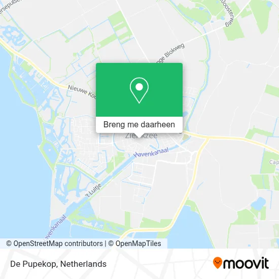 De Pupekop kaart