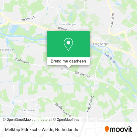 Melktap Eldriksche Weide kaart