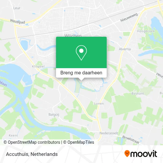 Accuthuis kaart
