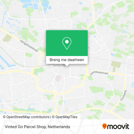 Vinted Go Parcel Shop kaart