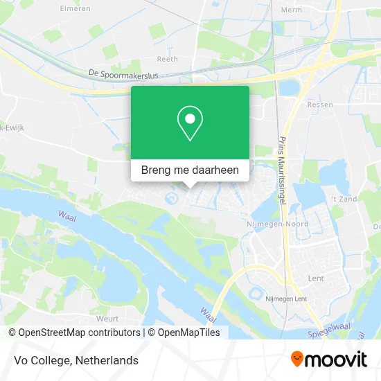 Vo College kaart