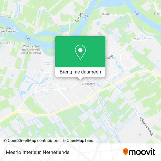 Meerlo Interieur kaart
