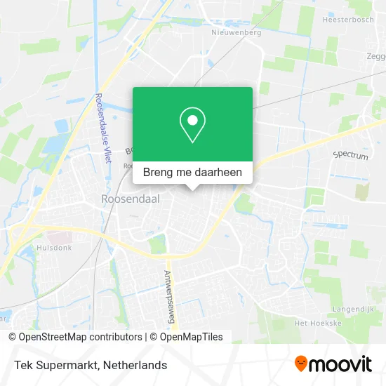 Tek Supermarkt kaart