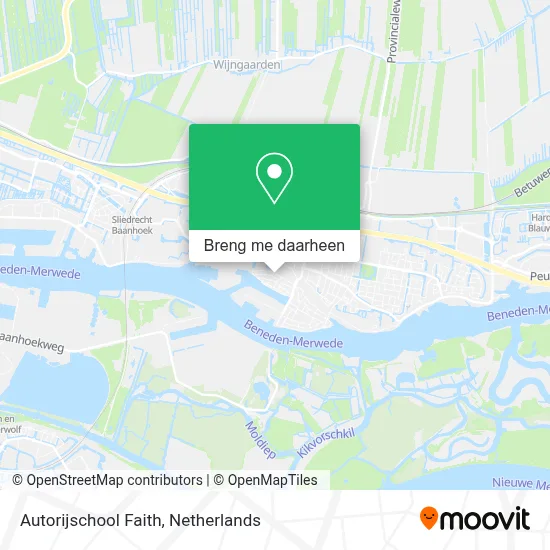 Autorijschool Faith kaart