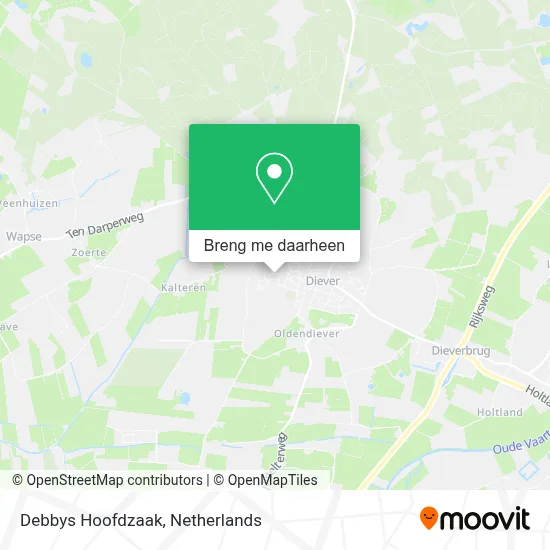 Debbys Hoofdzaak kaart