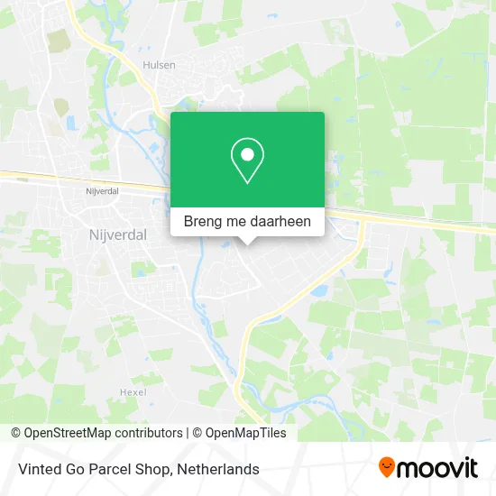 Vinted Go Parcel Shop kaart
