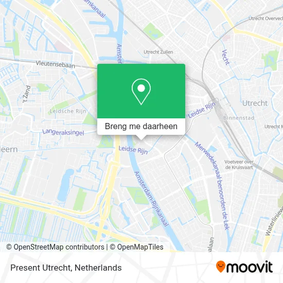 Present Utrecht kaart
