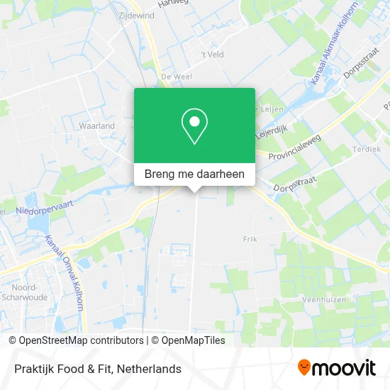 Praktijk Food & Fit kaart