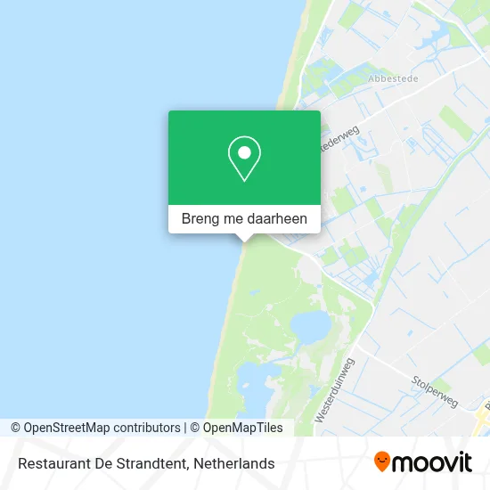 Restaurant De Strandtent kaart
