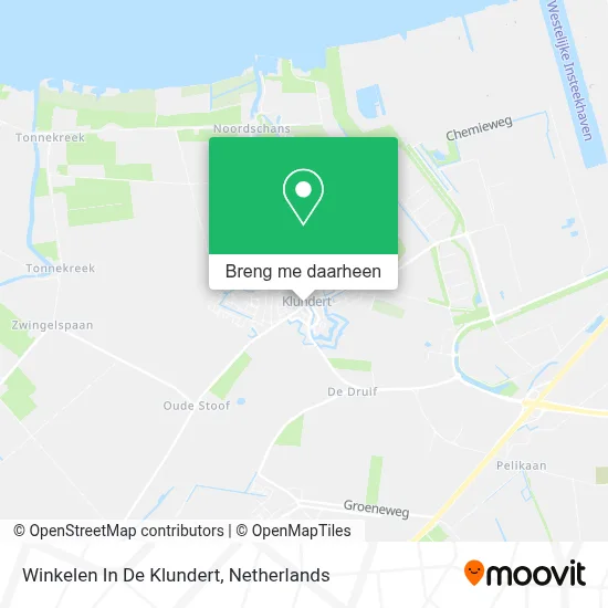 Winkelen In De Klundert kaart