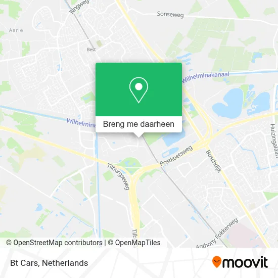 Bt Cars kaart