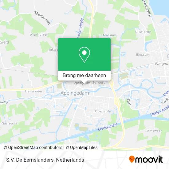 S.V. De Eemslanders kaart