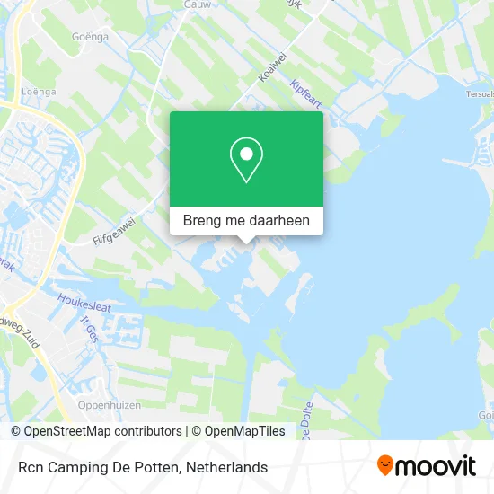 Rcn Camping De Potten kaart