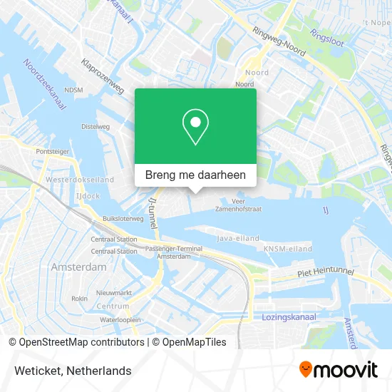 Weticket kaart