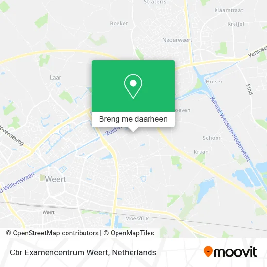 Cbr Examencentrum Weert kaart