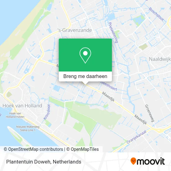 Plantentuin Doweh kaart