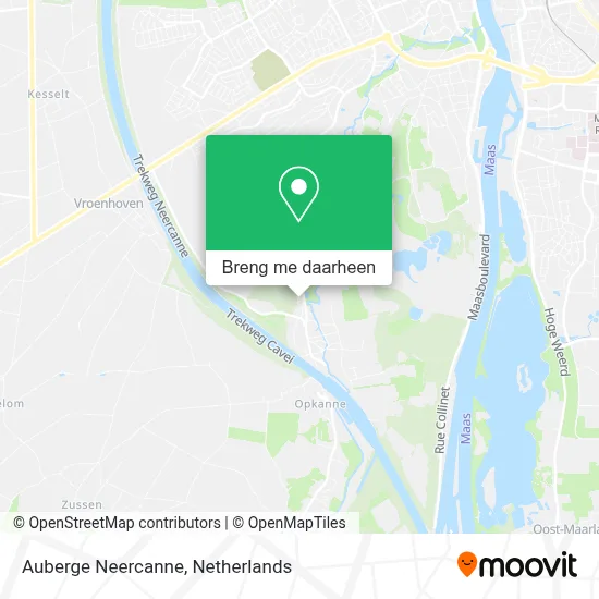 Auberge Neercanne kaart