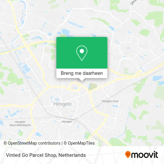 Vinted Go Parcel Shop kaart