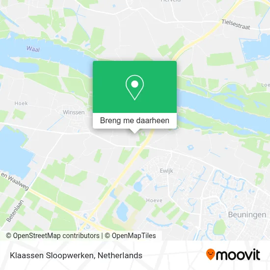 Klaassen Sloopwerken kaart