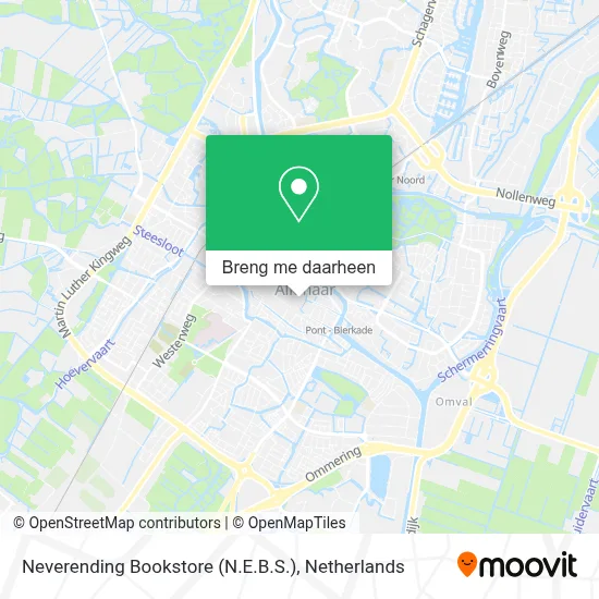 Neverending Bookstore (N.E.B.S.) kaart