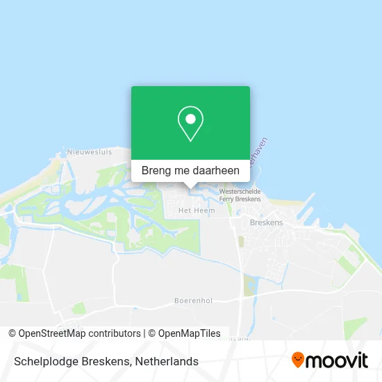 Schelplodge Breskens kaart