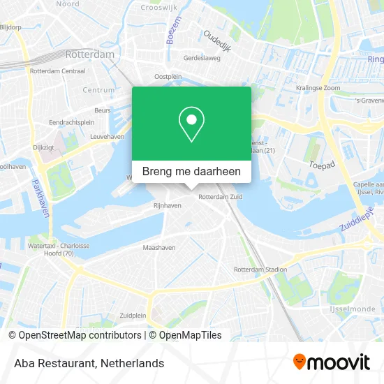 Aba Restaurant kaart