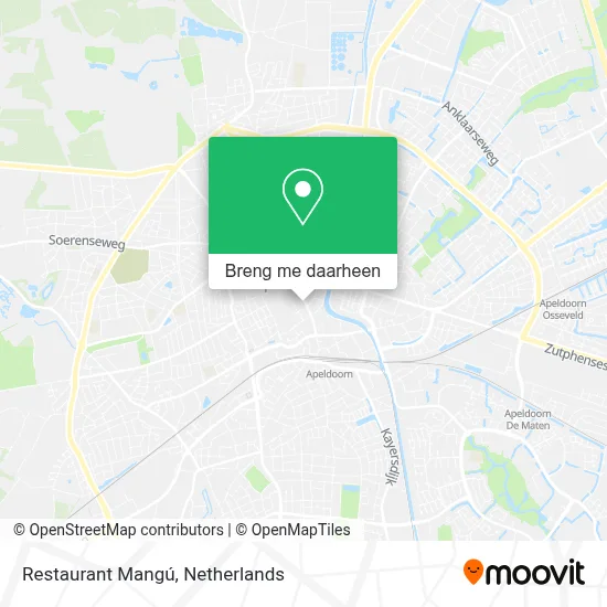 Restaurant Mangú kaart