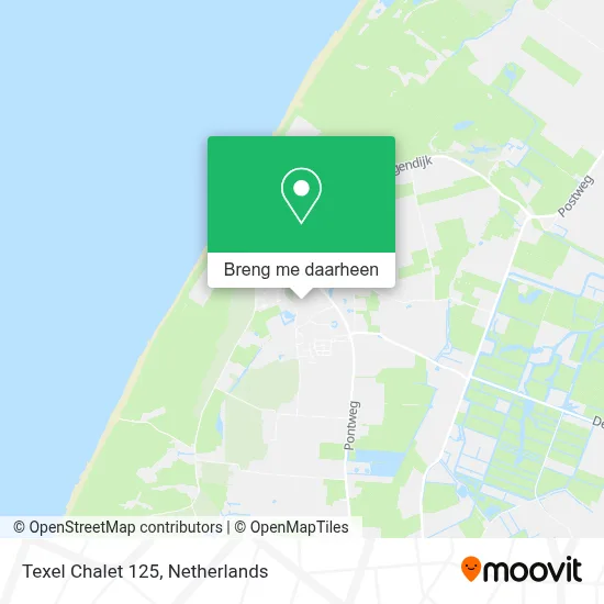 Texel Chalet 125 kaart