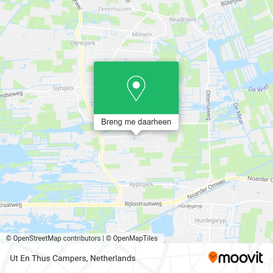 Ut En Thus Campers kaart