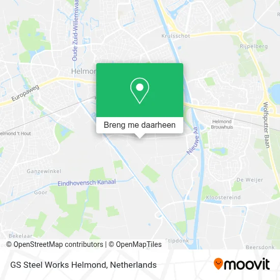 GS Steel Works Helmond kaart
