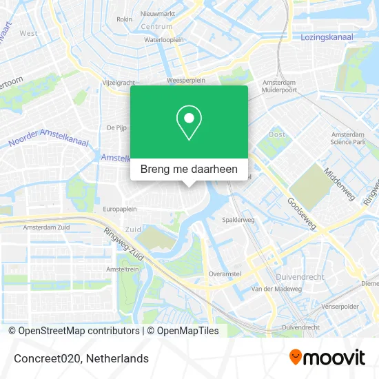 Concreet020 kaart