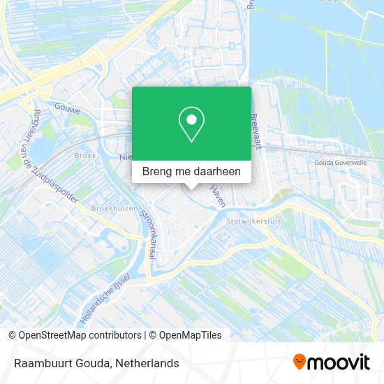 Raambuurt Gouda kaart
