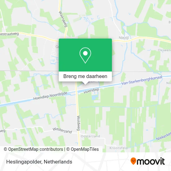 Heslingapolder kaart