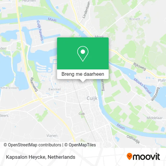 Kapsalon Heycke kaart