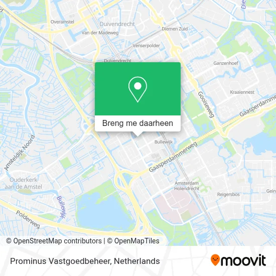 Prominus Vastgoedbeheer kaart