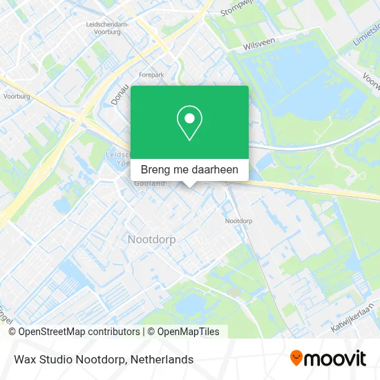 Wax Studio Nootdorp kaart