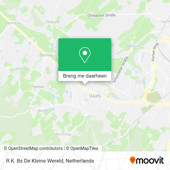 R.K. Bs De Kleine Wereld kaart