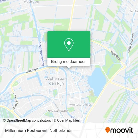 Millennium Restaurant kaart