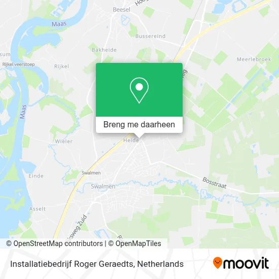 Installatiebedrijf Roger Geraedts kaart