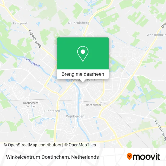Winkelcentrum Doetinchem kaart