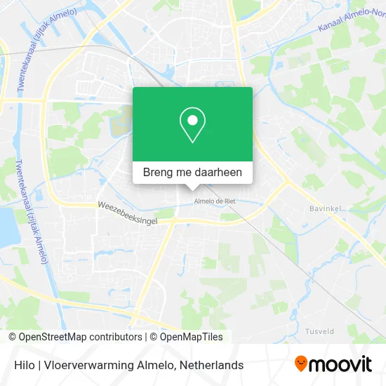 Hilo | Vloerverwarming Almelo kaart
