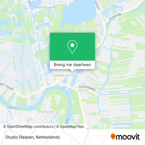 Studio Raayen kaart