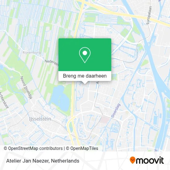 Atelier Jan Naezer kaart