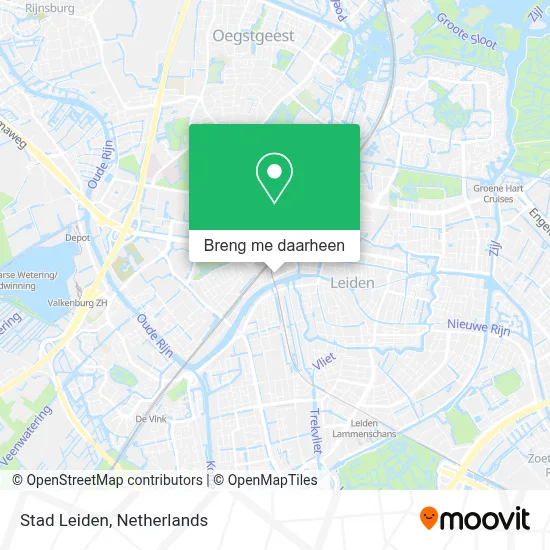 Stad Leiden kaart