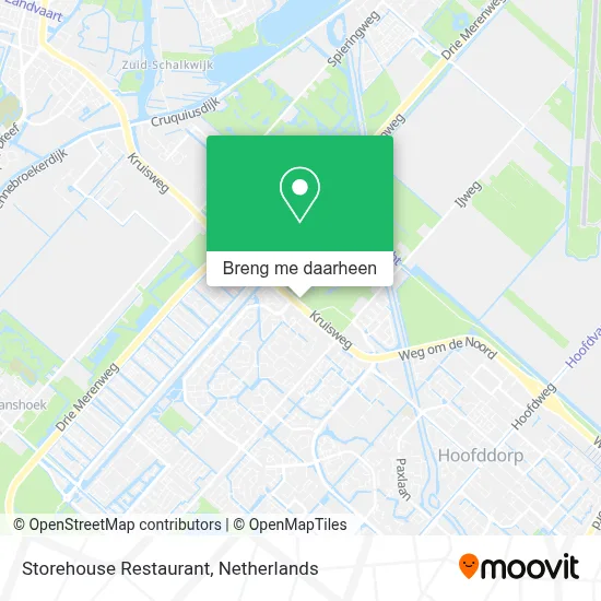 Storehouse Restaurant kaart